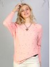 Bat Sleeve Top With Pearl And Rhinestone